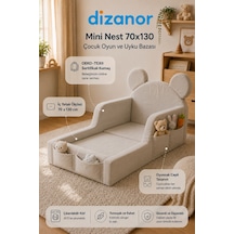 Dizanor Mini Nest 6'sı 1 Arada Bebek Oyun Parkı Ve Park Yatak Krem 70 x 130