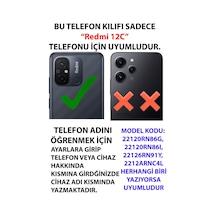 Redmi 12c Uyumlu Mavi Çizgili Sulu Boya Çiçek Baskılı Silikon Kılıf