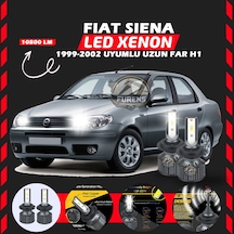 Fiat Siena 1999-2002 Uzun Far Uyumlu Şimşek Etkili Led Xenon Premium Series H1