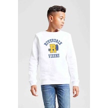 Tshirthane Riverdale R Vixens Baskılı Unisex Çocuk Beyaz Sweatshirt Beyaz