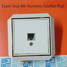 Esem Sıva Altı Numeris Telefon Prizi