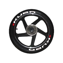 Kuba Motorsiklet Lastik Yazısı Sticker 8 Adet