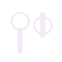 Katlanabilir Beyaz Renk El Tipi Işıklı Led Taşınabilir Makyaj Aynası Beyaz