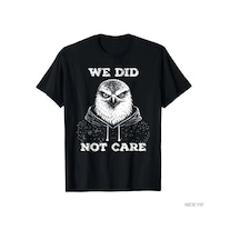 Tarzsokak We Did Not Care Retro Vintage Erkek Kadın Tişörtü %100 Pamuklu Tişörtler Kısa Kollu Üstler 01 Çok Renkli
