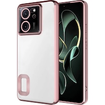 Butam Bilişim Mi 13t Pro Kılıf Kamera Korumalı Logo Gösteren Omega Kapak - Rose Gold Rose Gold