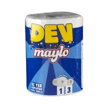 Maylo Dev Kağıt Havlu 1 Ad - 300 Yaprak 2 Katlı Çevre Dostu Havlu Kağıt 2'li Ekonomik Paket - 2 Tarı