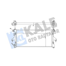 Kale 356455-99 Su Radyatörü Fiat Ducato 2.3d 06 Mt Mekanik 782x378x34 3062308080 1349196080-1349207080-1362308080