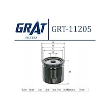 Grat 11205 Yağ Filtresi Renault Clio/logan/dokker 1.5d 11