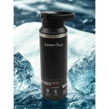 Outdoor 304 Çelik Termos , 500 Ml Kişiye Özel İsimli Siyah
