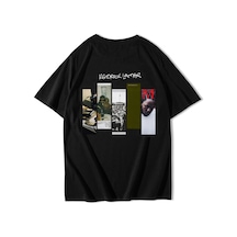 Brz Collectıon Brz Collection Unisex Oversize Ön Baskılı Kendrick Lamar T-shirt Siyah Brz Collectıon Brz Collection Unisex Oversize Ön Baskılı Kendrick Lamar T-shirt Siyah
