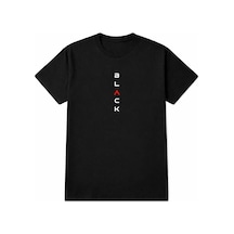 Black Oversize Baskılı Erkek Tişört %100 Pamuk Unisex Street Style Yazlık T-shirt Siyah