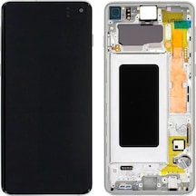 Samsung Galaxy Uyumlu S10 Sm-g973 Lcd Ekran Dokunmatik Çıtalı Beyaz Belirtilen