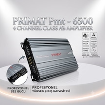 Pmt-6500 4 Kanal Class Ab Oto Amfi / Amplifikatör - 4000w Max Power