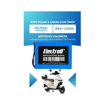 Motolux Valencia Uyumlu Batarya Standart Kapasite Lifepo4 48v24ah Elektrikli Motorsiklet Bataryası