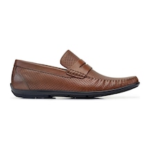 Taba Yazlık Loafer Erkek Ayakkabı -32053- Taba