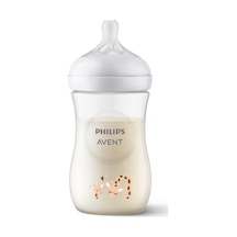 Doğal Tepkili Zürafa Desenli Biberon, Pp, 260ml, 3-6 Ay, Scy903/66 Clear