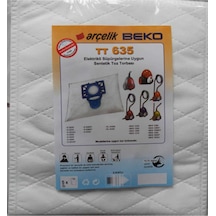 - Beko Uyumlu Tt 635 Elektrikli Süpürge Sentetik Toz Torbası 5 Adet