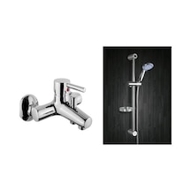 Erce Delta Banyo Bataryası Sürgülü Duş Takımı Krom