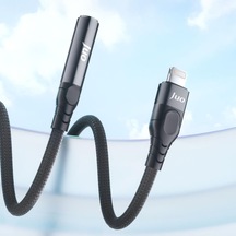 Lightning To 3.5mm Jack Aux Kulaklık Çevirici Dönüştürücü Adaptör Kablo