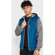 Jack & Jones Erkek Kapüşonlu Hybrid Ceket Mont - 12237780 001