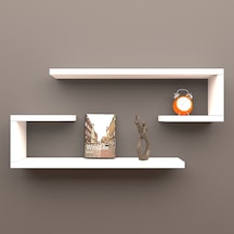 Mbesmobilya Mbes Mobilya Dekoratif Raf Beyaz ( Stoktan Hızlı Kargo )