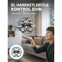 Led Işıklı Futbol Topu Mini Drone Akıllı Sensörlü El Kontrollü - Lisinya
