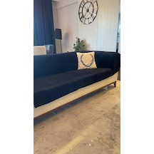 Wellsoft Koltuk Örtüsü 220x230 Siyah Abanoz - Beyaz