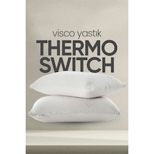 Akıllı Visko Yastık - Isı Hafızalı Tombul Ortopedik Lüx Yastık - Termal Isı Dengeleyici Beyaz
