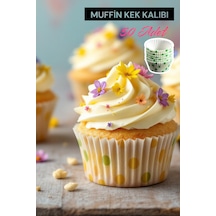 Muffin Cupcake Kağıdı, Renkli Cupcake Muffin Kağıdı Muffin Kek Kalıbı Desenli Browni Kek Kapsülü Kağ Diğer