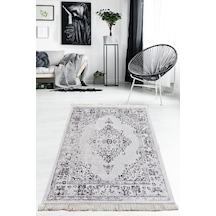 Loris Grey Djt 140X190 Cm Yıkanabilir Kaymaz Taban Halı