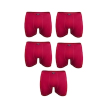 Erkek Siyah 5 Li Likralı Yumuşak Bambu Boxer 5Ant1273 001