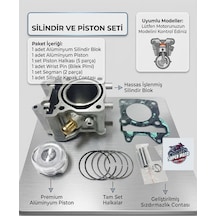 Honda 2014-17 Pcx 150 - Arora Max T 150 - Beatrix 150 Uyumlu Silindir Kit Piston Sekman Supermto