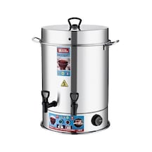 Reis Warmwasser 40 Bardak Çay Makinesi Semaver Inox