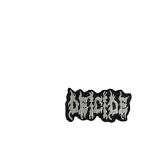 Zepplin Giyim Deicide Text Siyah Patch Yama