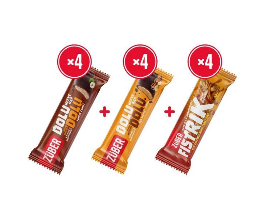 Dolu Dolu Meyve Bar Ve Fıstrık Paketi 30g X 12 Adet