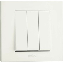 Grano Beyaz 3 Lü Anahtar Çerçeveli