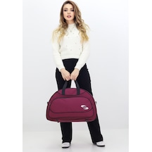 Probag Bordo Spor Ve Seyahat Çantası Ayakkabı Bölmeli, Su Geçirmez, Omuz Askılı Antrenman Çantası Bordo