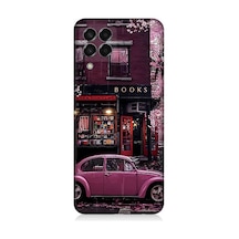 Samsung Galaxy M33 Uyumlu Silikon Kılıf Kitapçı Ve Pembe Volkswagen