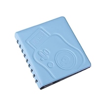 Ayrex Hidz Instax Spiralli Polakart Fotoğraf Albümü, 6x9cm, 68 Fotoğraf Kapasitesi Mavi