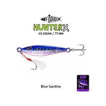 Metal Jig Yem - Fishack Hunterx - 40g 77mm - Renk Blue Sardine