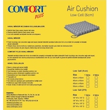 Medikaltec Comfort Plus Dm-645 Havalı Oturma Minderi 45x40x6