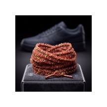Last İcon Turuncu Kırmızı Simli Dokulu Örgü Ayakkabı Bağcığı Spor Sneaker Turuncu & Kırmızı