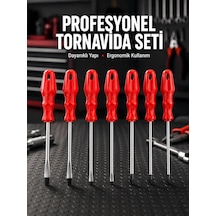 Profesyonel Ve Günlük Kullanıma Uygun 7li Tornavida Seti 30909500