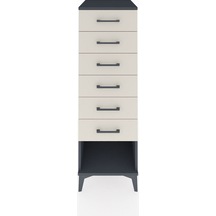 Kronos Dolap 6 Çekmeceli 44x59x134 Antrasit-aytaşı Antrasit