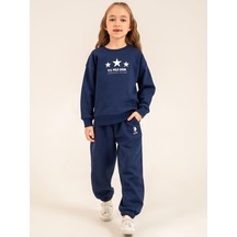 U.S. Polo Assn. Civil Girls 4-8 Yaş Eşofman Takımı - Lacivert