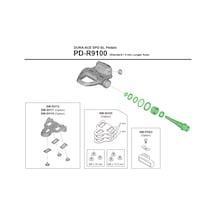 Shimano Dura Ace Pd-r9100 +4 Mm Sol Pedal Aksı Yl8898040 Siyah