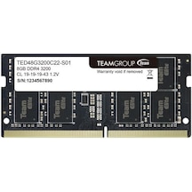 Team Elite TED48G3200C22-S01 8 GB DDR4 3200 MHz CL22 Notebook Ram