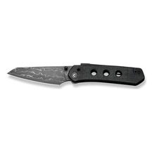 Civivi Vison Fg Canvas Micarta Black Damascus Kamp Çakı Siyah