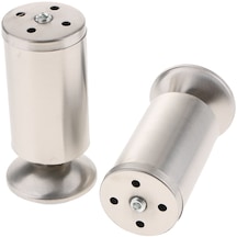 Suntek 2 Adet Paslanmaz Çelik Kanepe Ayakları Mobilya 12cm 12cm