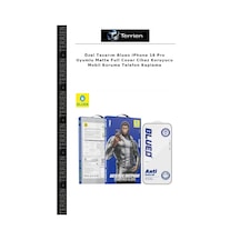 Özel Tasarım Blueo İphone 18 Pro Uyumlu Matte Full Cover Cihaz Koruyucu Mobil Koruma Telefon Kaplama